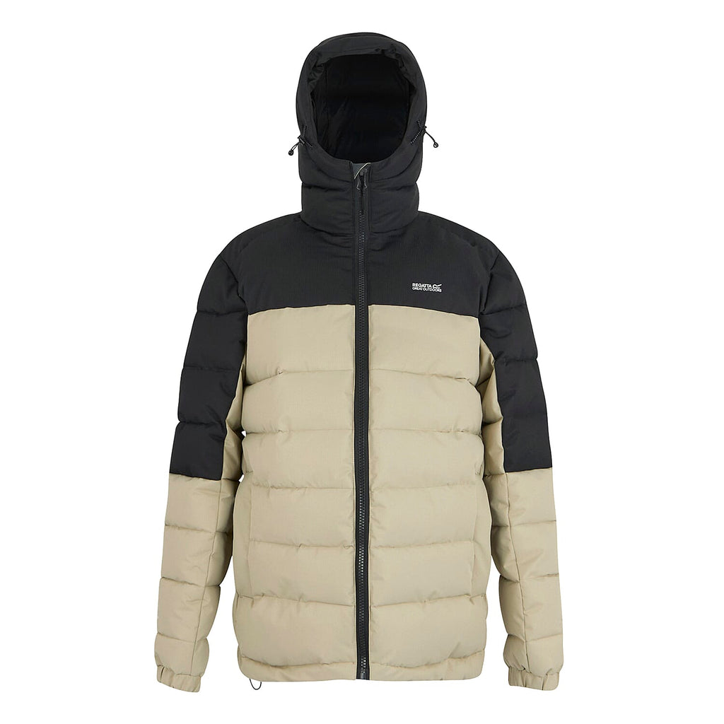 Regatta Mens Padded Jacket With Hood (Size M) - Grey