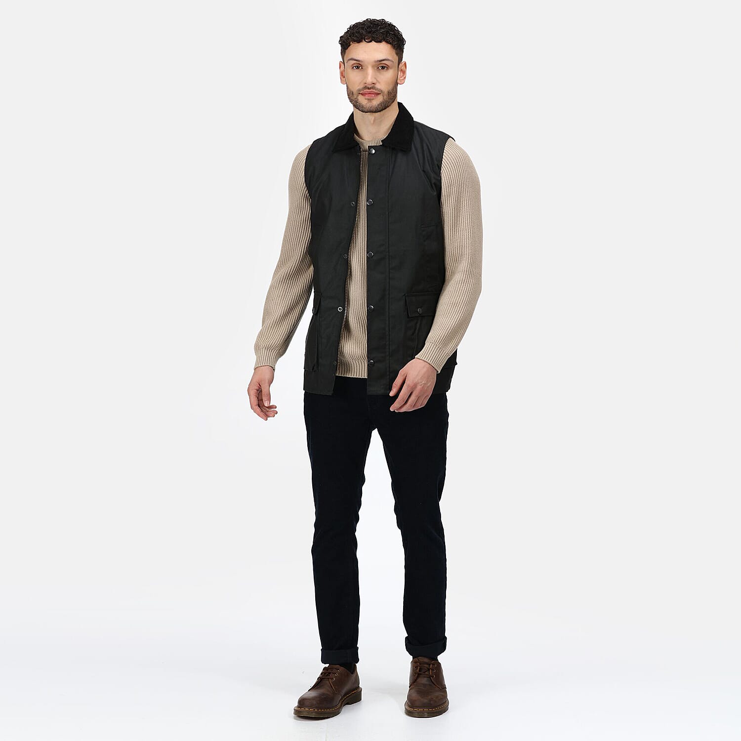 Regatta Mens Banbury Wax Bodywarmer (Size L) - Black