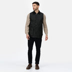 Regatta Mens Banbury Wax Bodywarmer (Size L) - Black