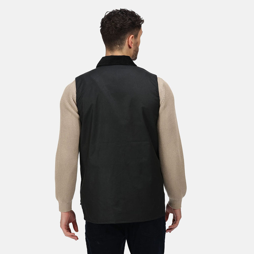 Regatta Mens Banbury Wax Bodywarmer (Size L) - Black