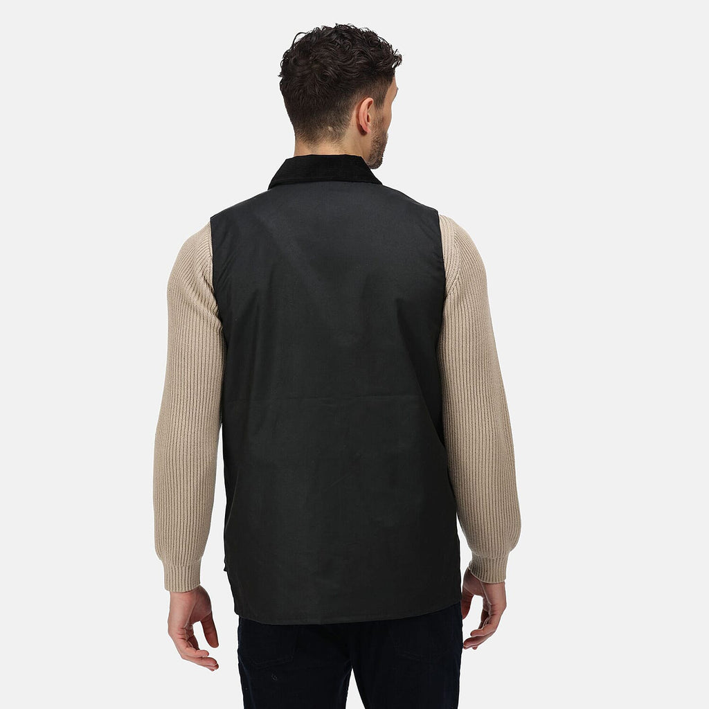 Regatta Mens Banbury Wax Bodywarmer (Size L) - Black