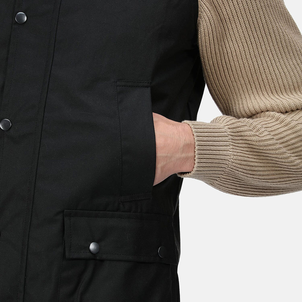 Regatta Mens Banbury Wax Bodywarmer (Size L) - Black