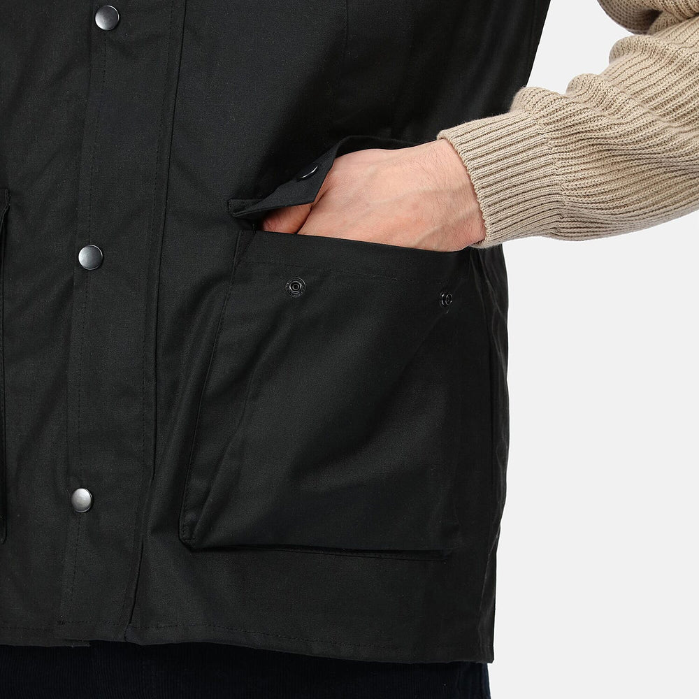 Regatta Mens Banbury Wax Bodywarmer (Size L) - Black