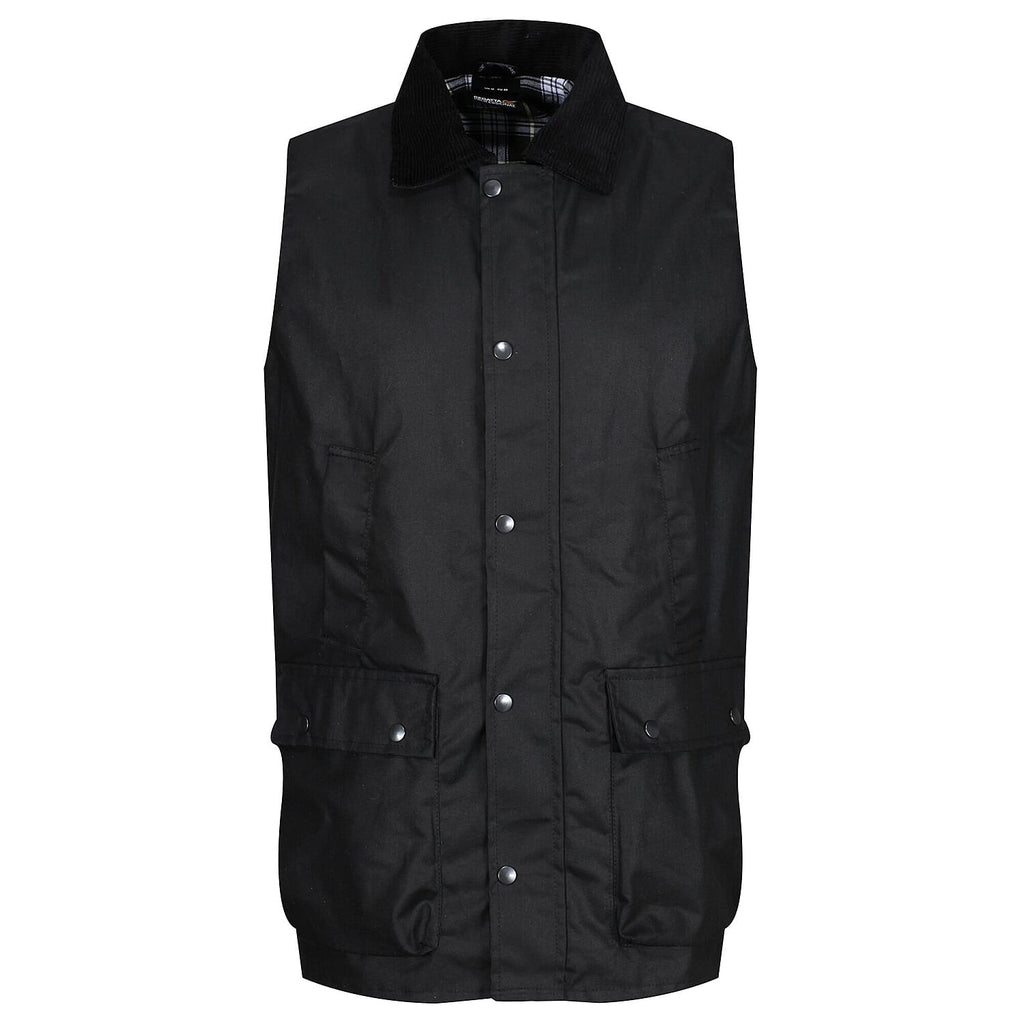 Regatta Mens Banbury Wax Bodywarmer (Size L) - Black