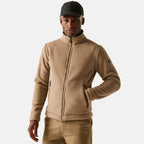 Regatta Mens Cozy Sherpa Backed Full-Zip Fleece Jacket (Size L) - Beige