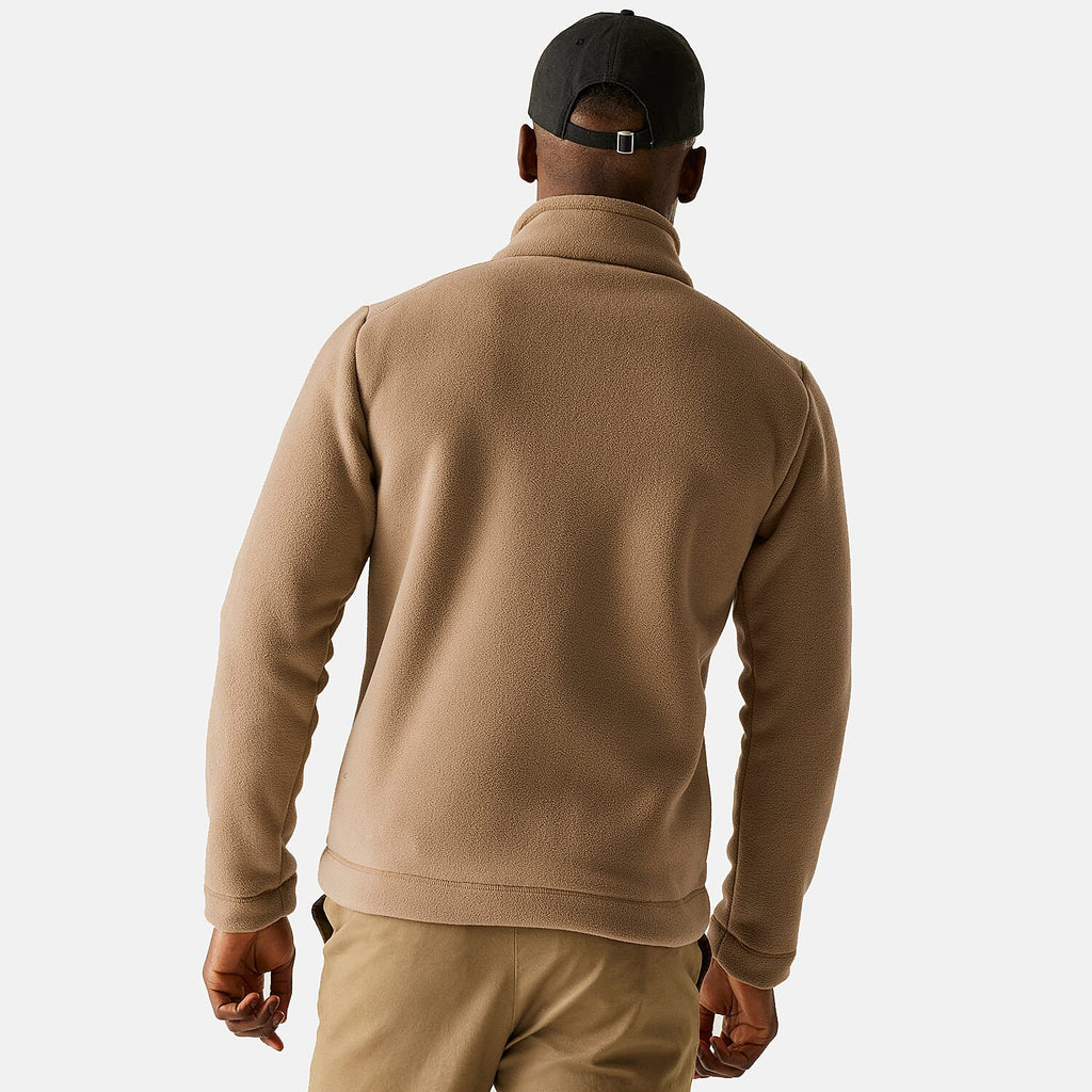 Regatta Mens Cozy Sherpa Backed Full-Zip Fleece Jacket (Size L) - Beige