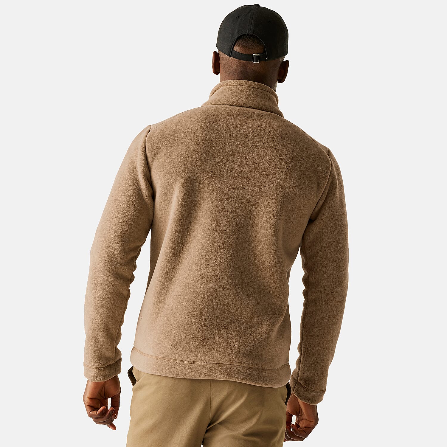Regatta Mens Cozy Sherpa Backed Full-Zip Fleece Jacket (Size L) - Beige