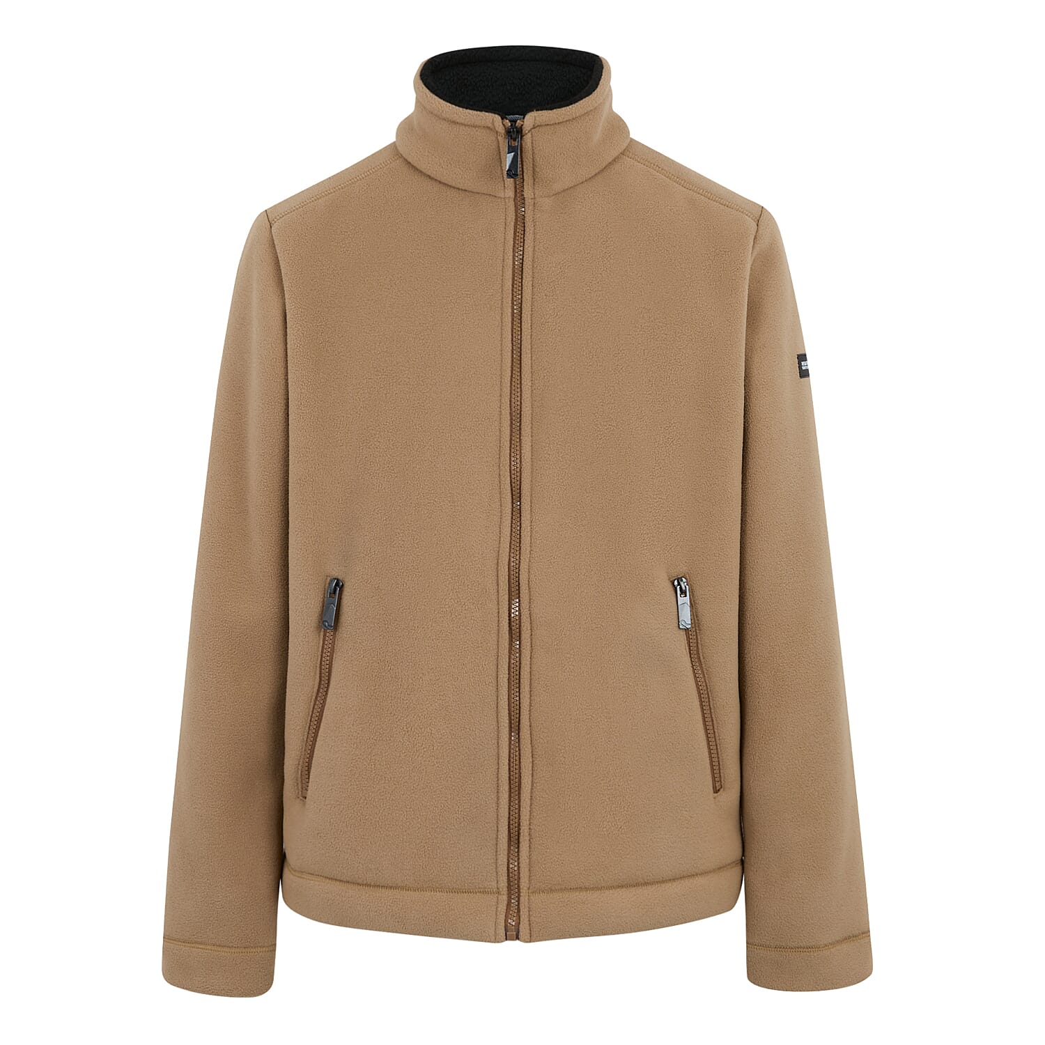 Regatta Mens Cozy Sherpa Backed Full-Zip Fleece Jacket (Size L) - Beige