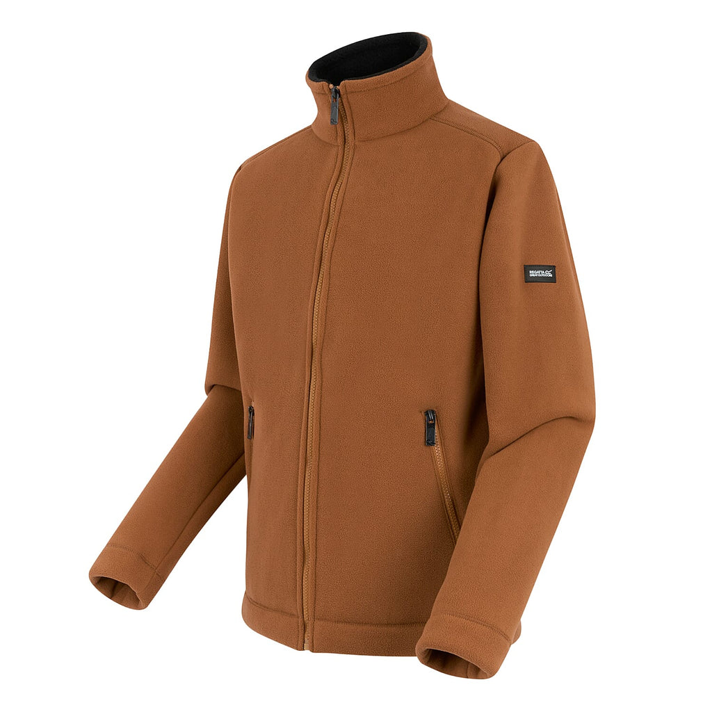 Regatta Mens Cozy Sherpa Backed Full-Zip Fleece Jacket (Size L) - Brown