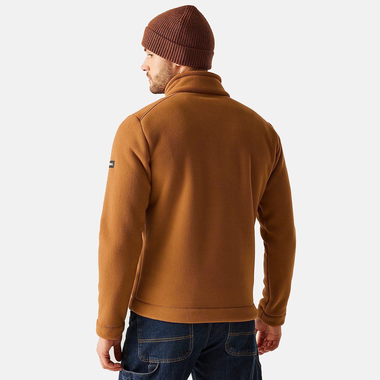 Regatta Mens Cozy Sherpa Backed Full-Zip Fleece Jacket (Size XXL) - Brown