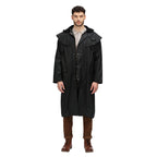 Regatta Mens Cranbrook Longline Wax Jacket (Size L) - Black