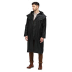 Regatta Mens Cranbrook Longline Wax Jacket (Size L) - Black