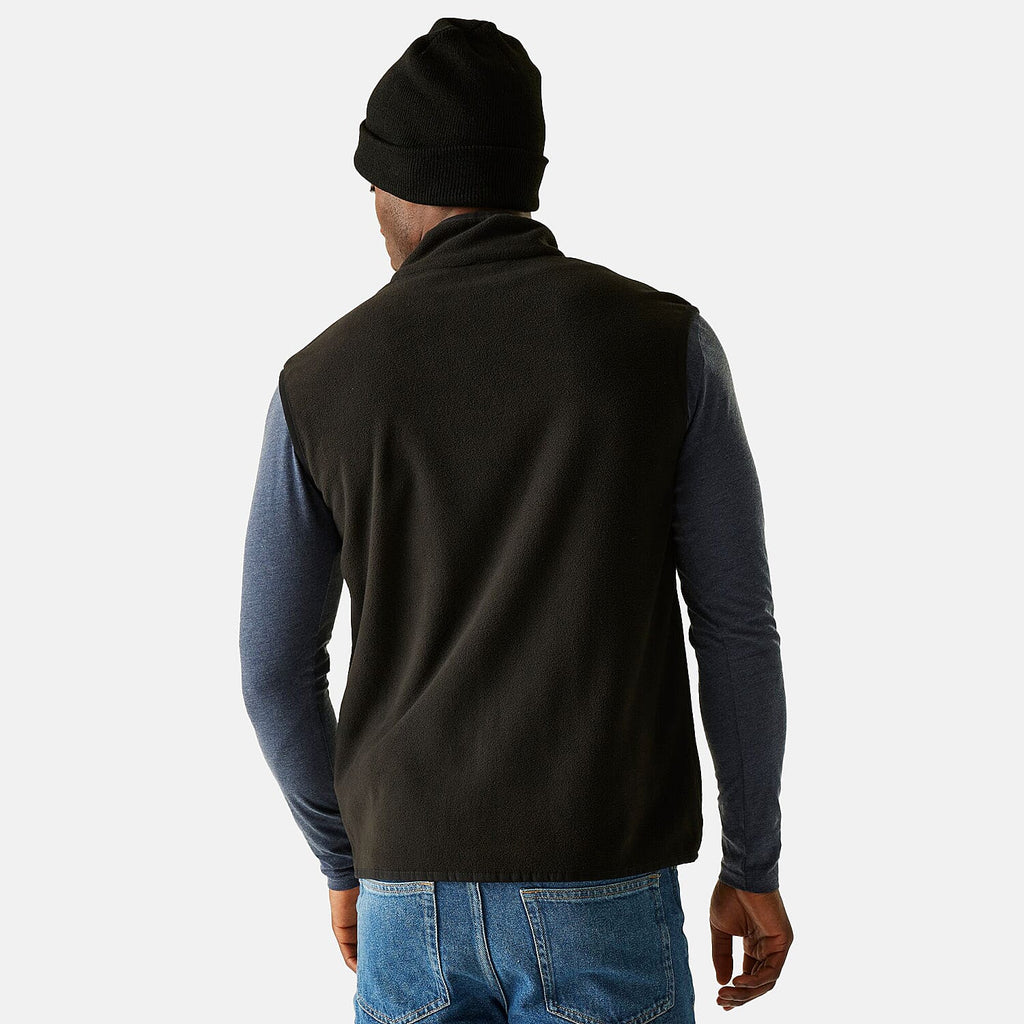 Regatta Mens Fleece Gilet With Zipped Chest Pocket (Size L) - Black