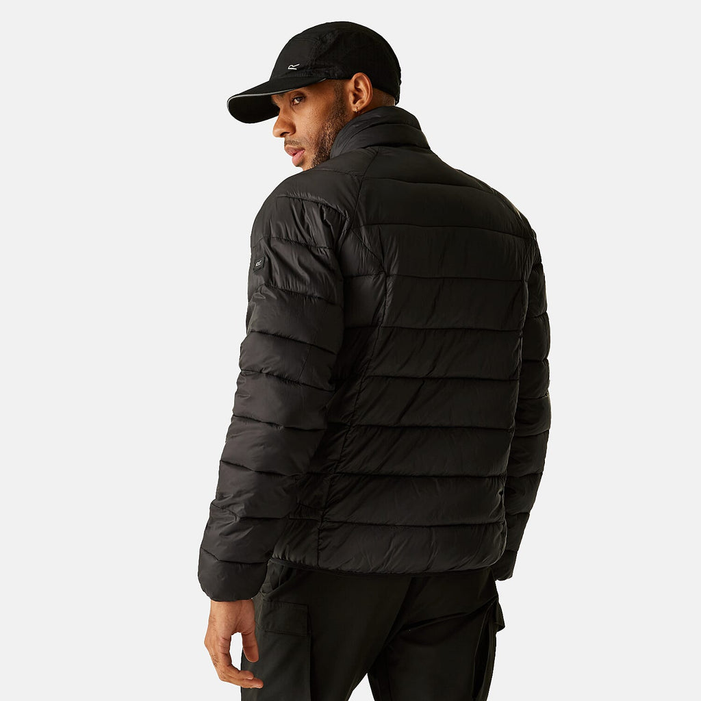 Regatta Mens Insulated Padded Jacket With Water-Repellent Finish & Zipped Pockets (Size XXXL) - Black