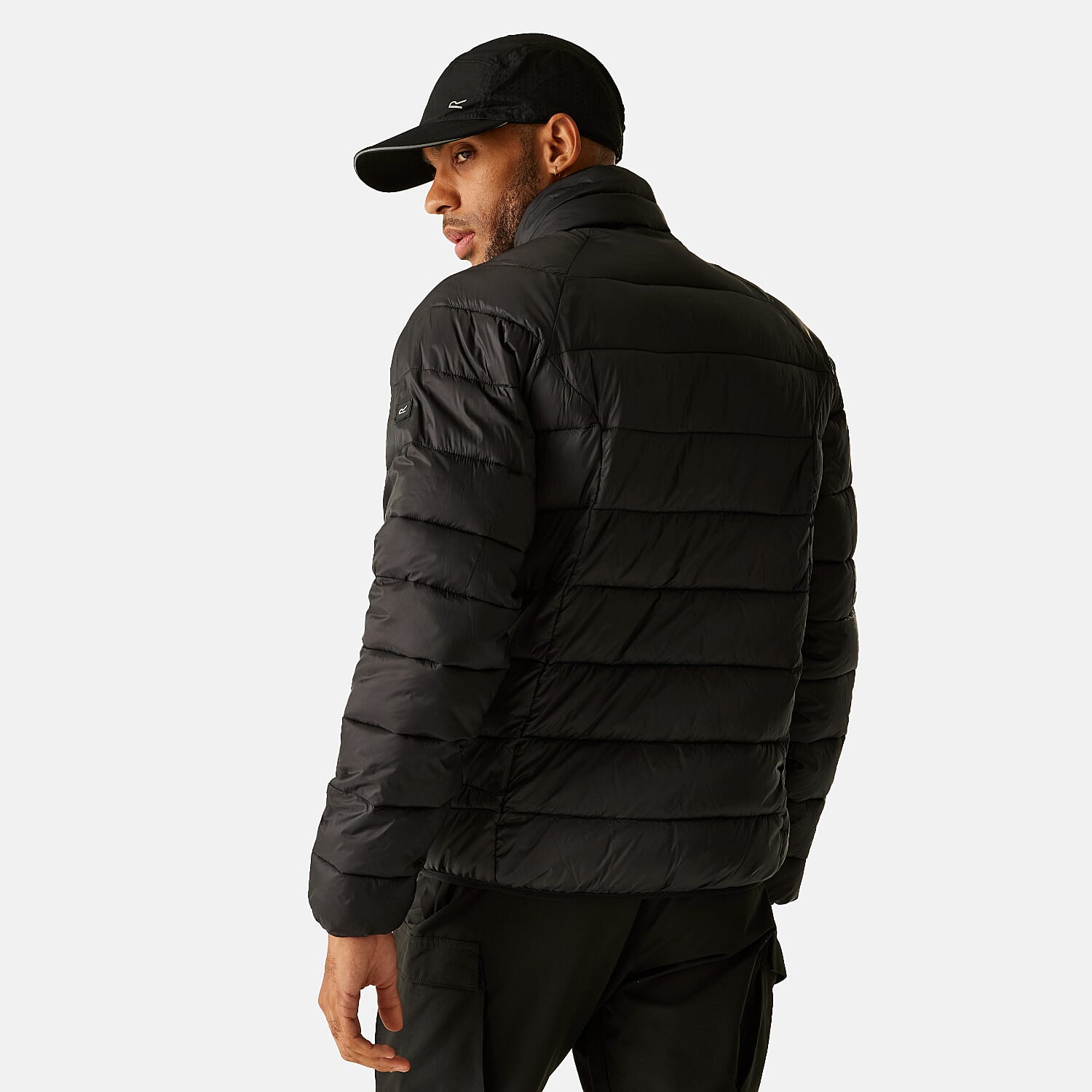 Regatta Mens Insulated Padded Jacket With Water-Repellent Finish & Zipped Pockets (Size XXXL) - Black