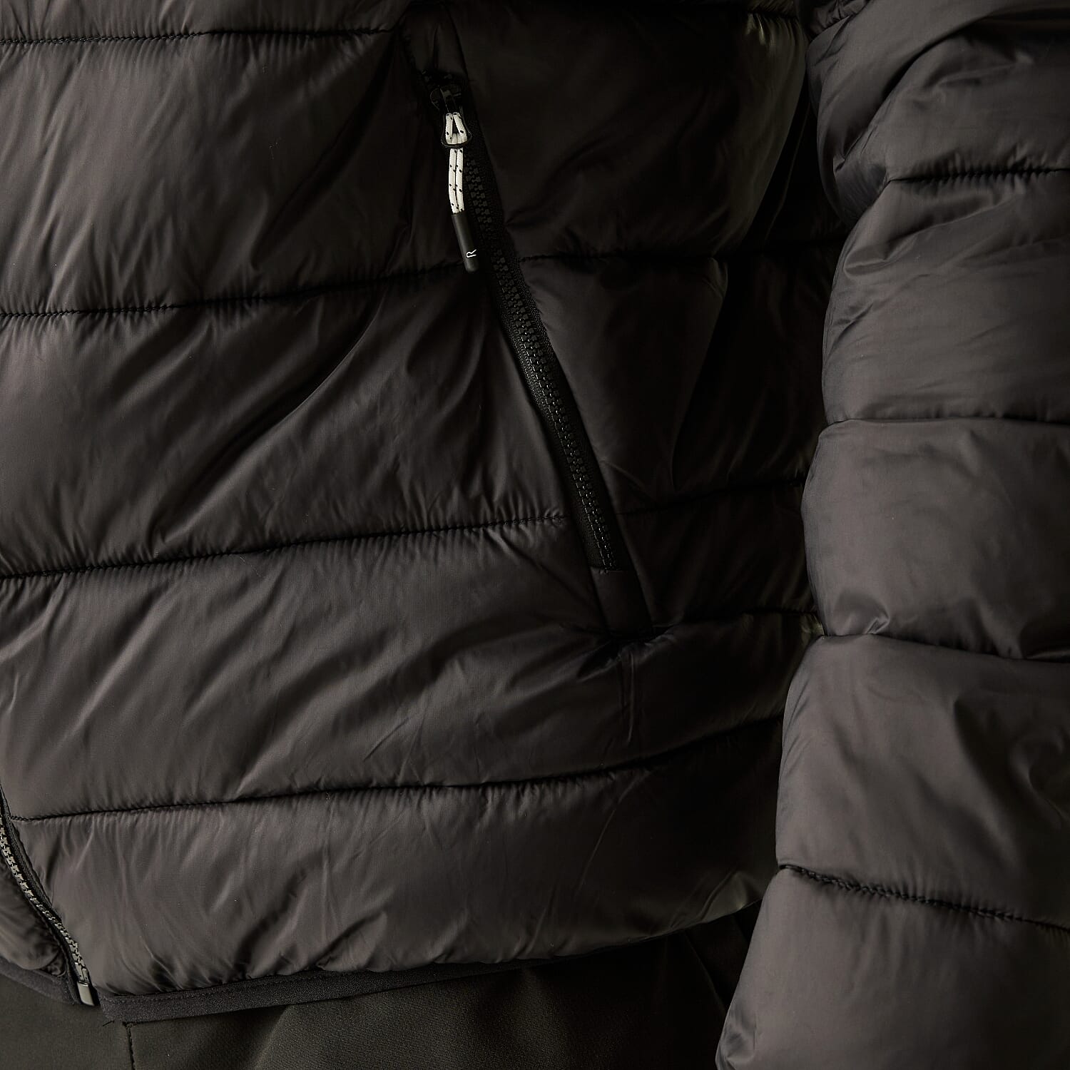 Regatta Mens Insulated Padded Jacket With Water-Repellent Finish & Zipped Pockets (Size XXXL) - Black