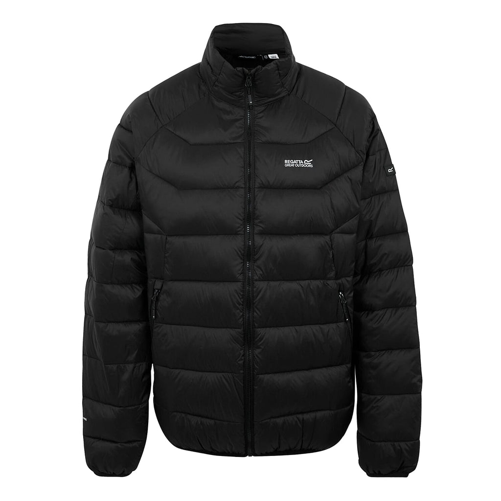 Regatta Mens Insulated Padded Jacket With Water-Repellent Finish & Zipped Pockets (Size XXXL) - Black