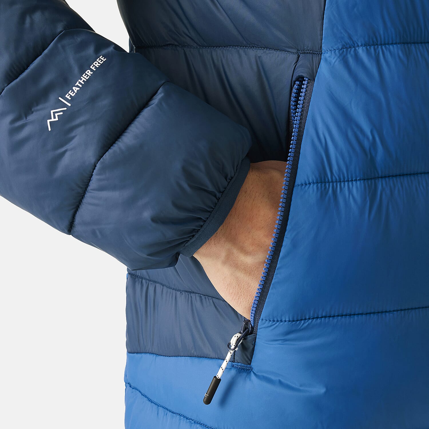 Regatta Mens Insulated Padded Jacket With Water-Repellent Finish - Zipped Pockets (Size 99-101.5 Inch) - Blue