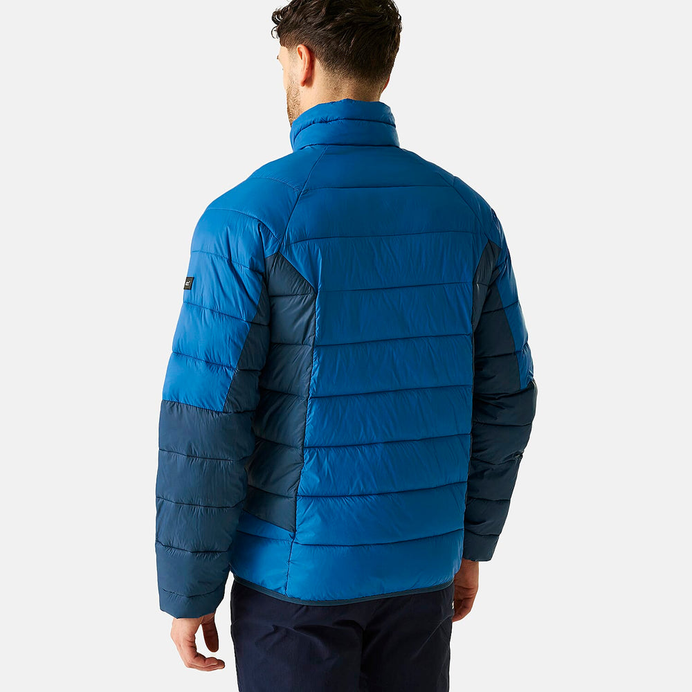 Regatta Mens Insulated Padded Jacket With Water-Repellent Finish - Zipped Pockets (Size 109-112Inch) - Blue