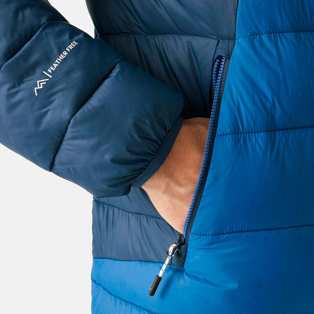 Regatta Mens Insulated Padded Jacket With Water-Repellent Finish - Zipped Pockets (Size 109-112Inch) - Blue