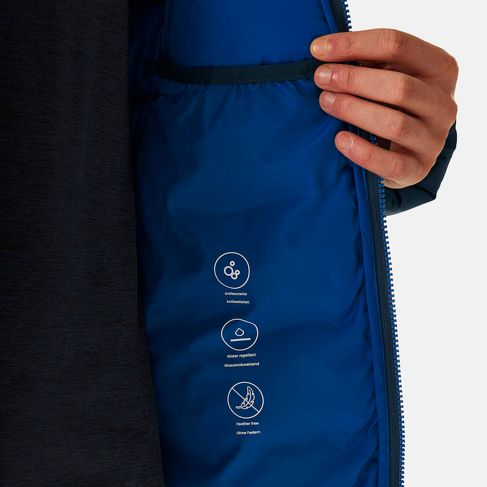 Regatta Mens Insulated Padded Jacket With Water-Repellent Finish - Zipped Pockets (Size 109-112Inch) - Blue
