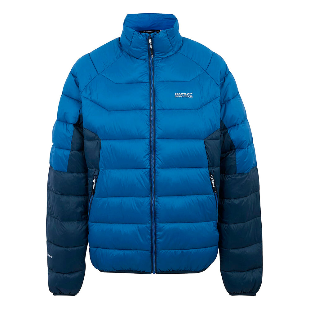 Regatta Mens Insulated Padded Jacket With Water-Repellent Finish - Zipped Pockets (Size 117-122Inch) - Blue