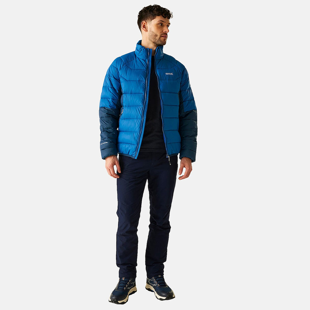 Regatta Mens Insulated Padded Jacket With Water-Repellent Finish & Zipped Pockets (Size XXXL) - Blue