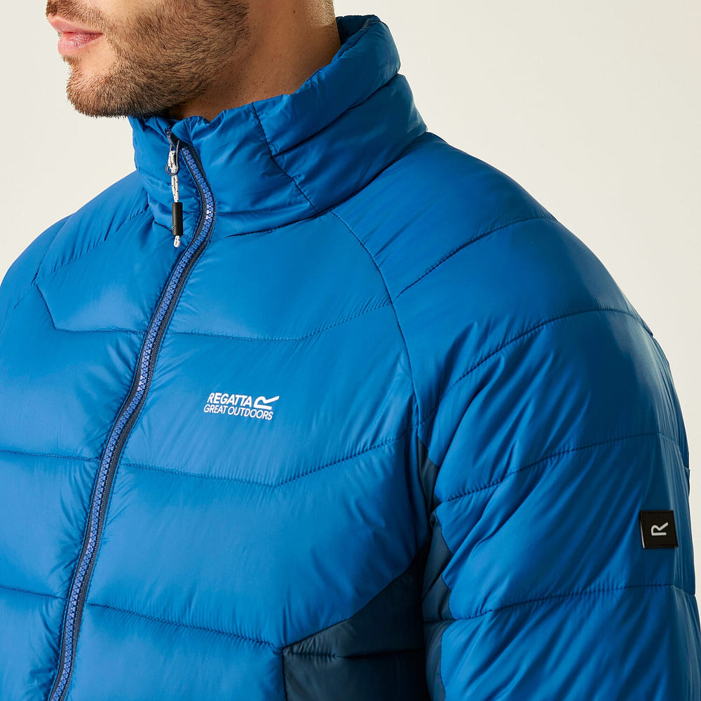 Regatta Mens Insulated Padded Jacket With Water-Repellent Finish & Zipped Pockets (Size XXXL) - Blue