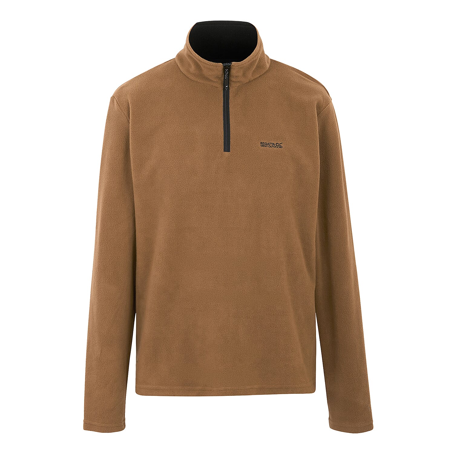 Regatta Mens Lightweight Half-Zip Fleece (Size L) - Brown