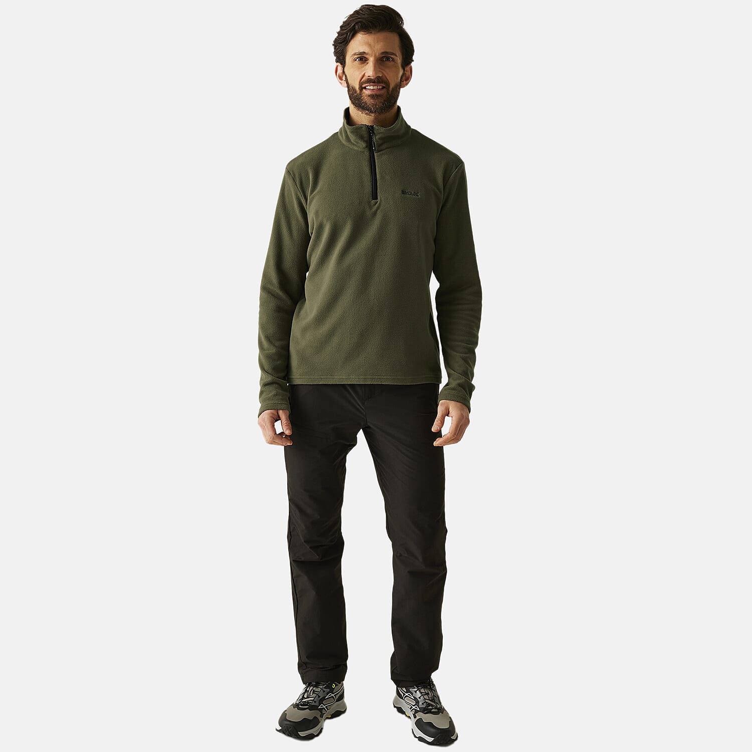 Regatta Mens Lightweight Half-Zip Fleece (Size XL) - Green