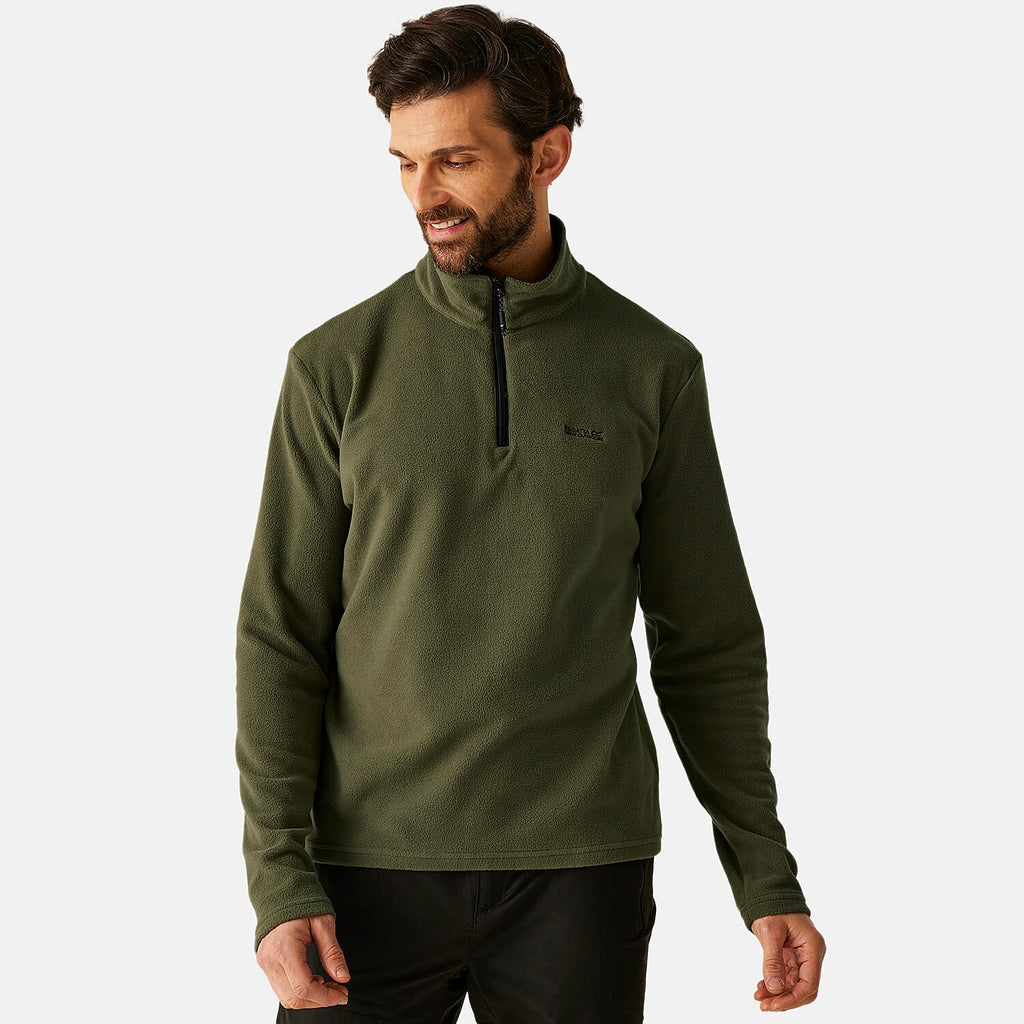 Regatta Mens Lightweight Half-Zip Fleece (Size XL) - Green