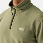 Regatta Mens Lightweight Half Zip Fleece (Size XXXL) - Oil Green