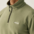 Regatta Mens Lightweight Half Zip Fleece (Size XXXL) - Oil Green