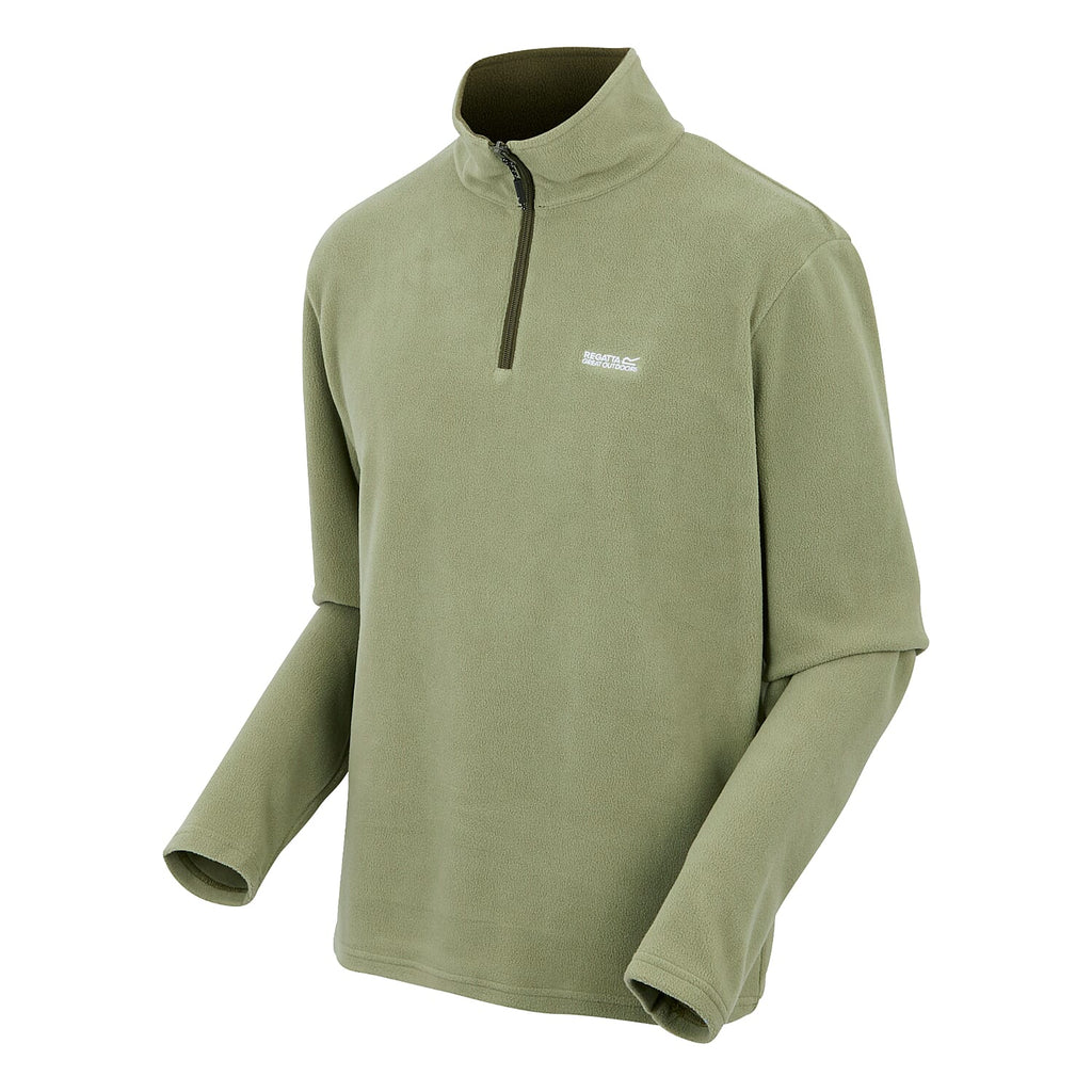 Regatta Mens Lightweight Half Zip Fleece (Size XXXL) - Oil Green
