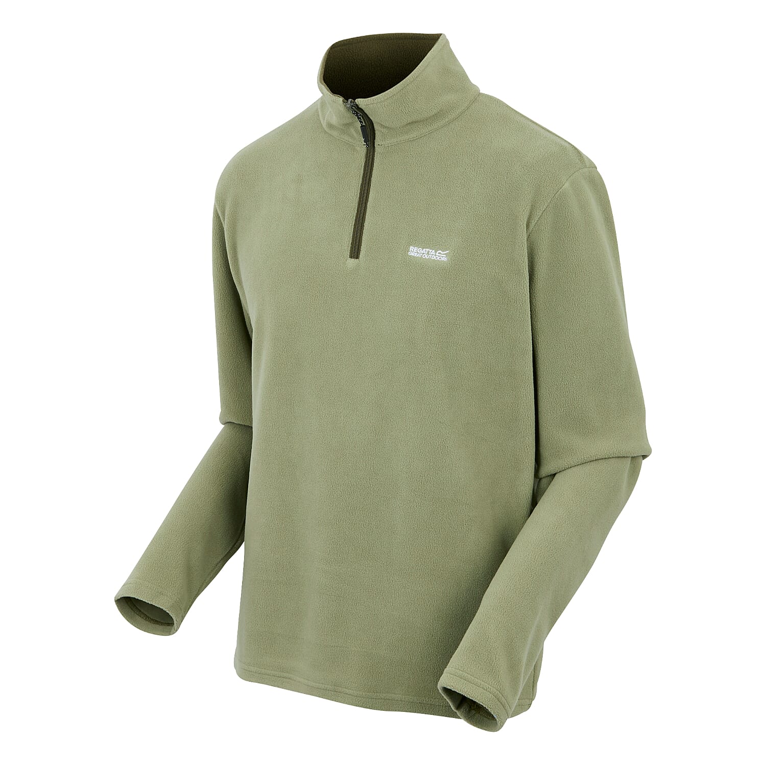 Regatta Mens Lightweight Half Zip Fleece (Size XXXL) - Oil Green