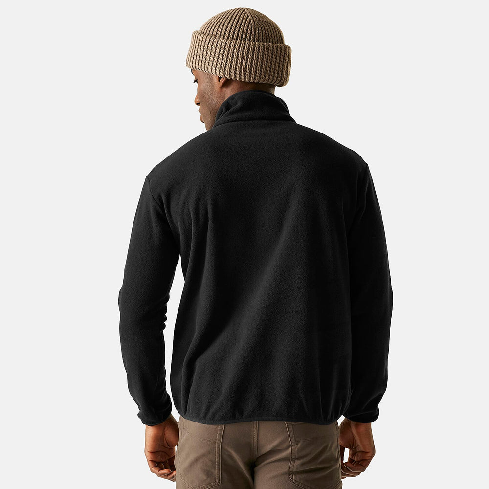 Regatta Mens Micro-Fleece Half-Zip Jacket (Size XL) - Black