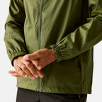 Regatta Mens Pack-It Waterproof Jacket (Size L) - Nephite Green