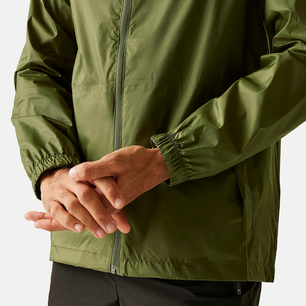 Regatta Mens Pack-It Waterproof Jacket (Size XL) - Nephite Green