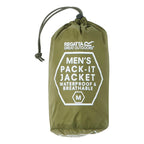 Regatta Mens Pack-It Waterproof Jacket (Size XL) - Nephite Green