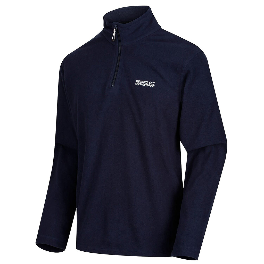 Regatta Mens Thompson Lightweight Half Zip Fleece (Size L) - Navy