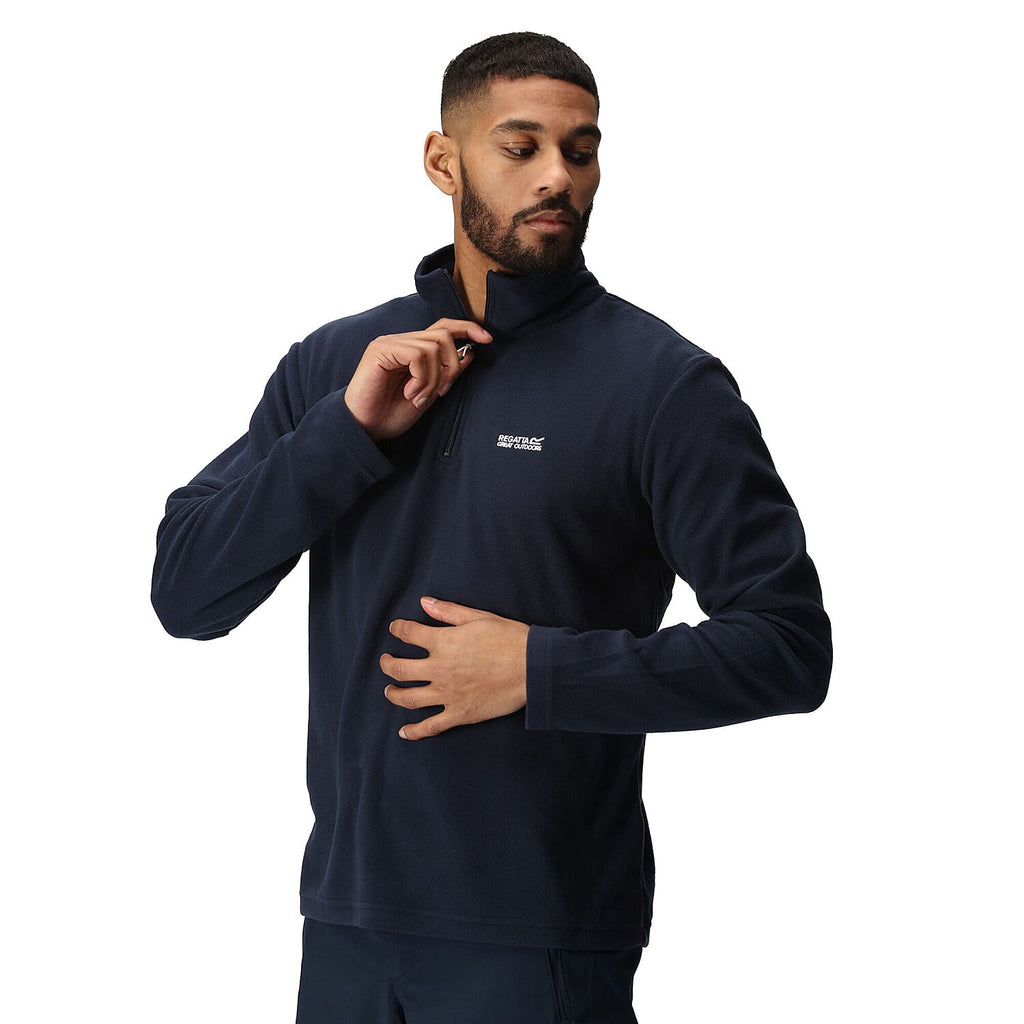 Regatta Mens Thompson Lightweight Half Zip Fleece (Size XL) - Navy