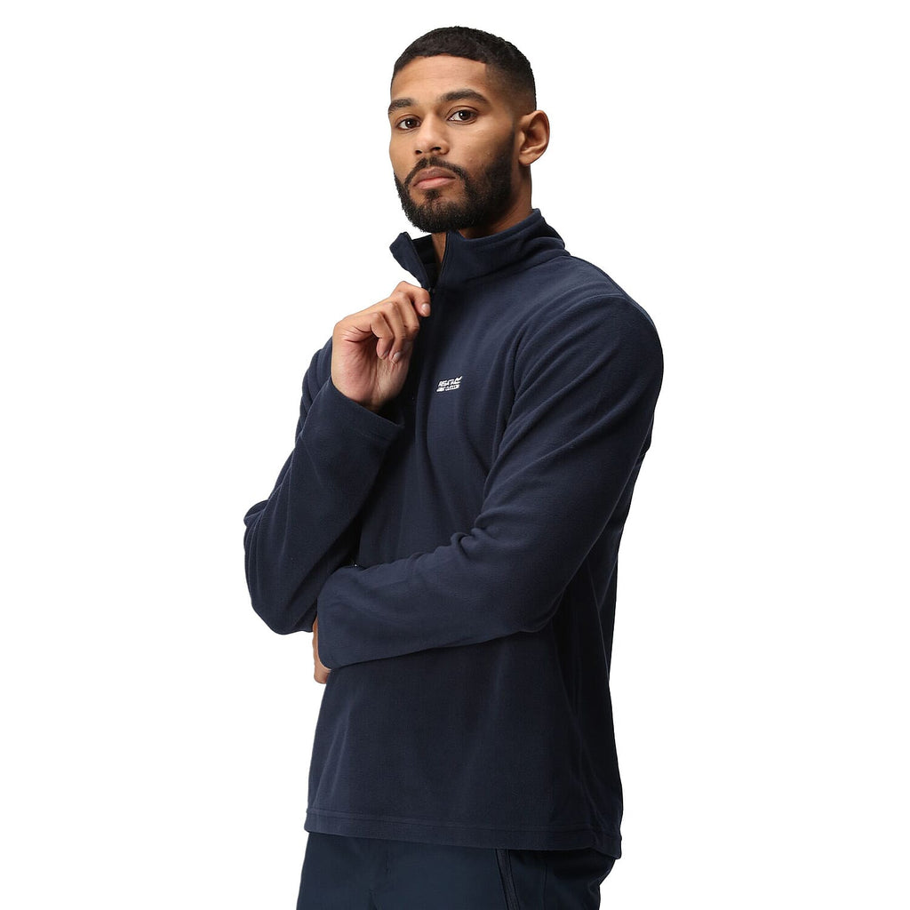 Regatta Mens Thompson Lightweight Half Zip Fleece (Size XL) - Navy