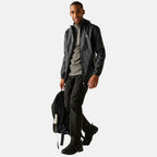 Regatta Mens Waterproof Pack-IT Breathable Jacket (Size M) - Grey