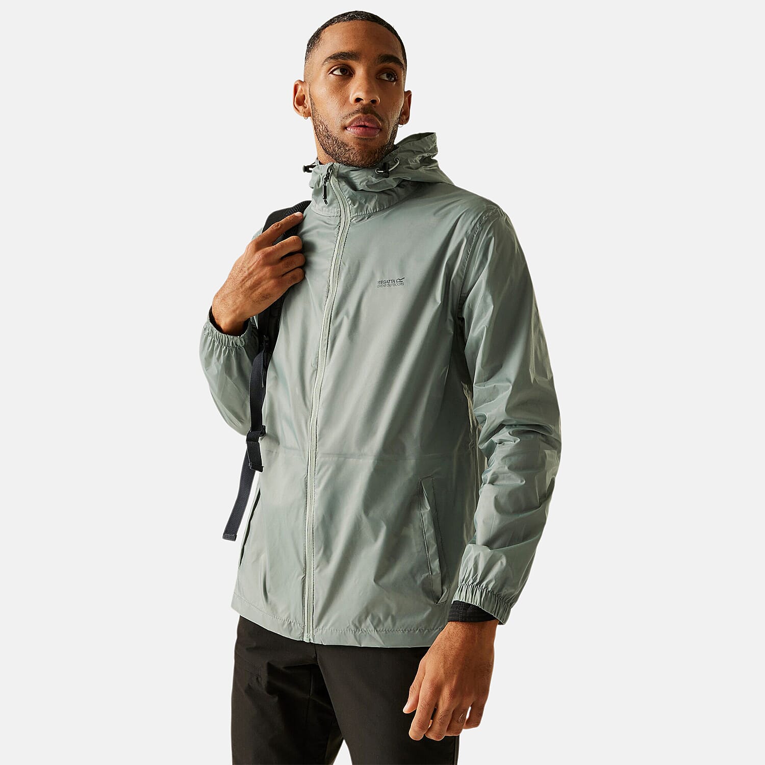 Regatta Mens Waterproof Breathable Jacket (Size XXL) - Glacier