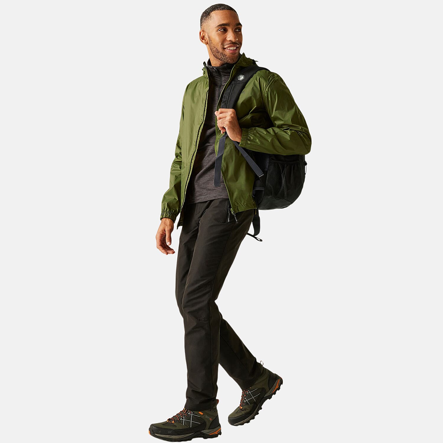 Regatta Mens Pack-It Waterproof Jacket (Size XXL) - Nephite Green