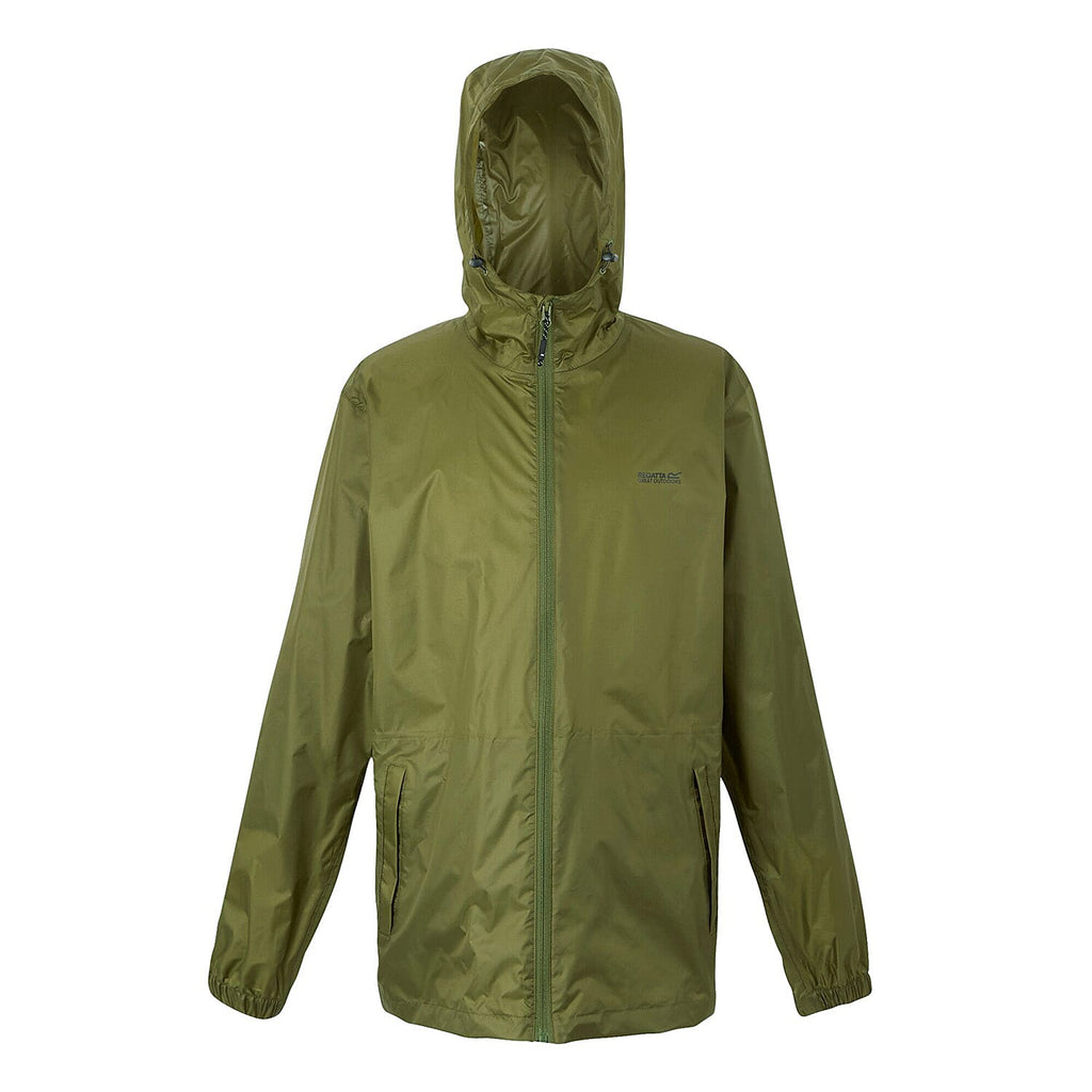 Regatta Mens Pack-It Waterproof Jacket (Size XXL) - Nephite Green