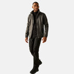 Regatta Mens Waterproof Rain Jacket With Packaway Pocket & Belt Bag (Size M) - Brown