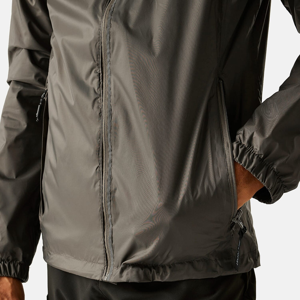 Regatta Mens Waterproof Rain Jacket With Packaway Pocket & Belt Bag (Size M) - Brown