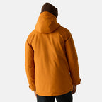 Regatta Mens Waterproof Thermoguard Insulated Jacket With High Collar Hood, Storm Cuffs & Adjustable Hem (Size XL) - Orange