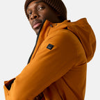 Regatta Mens Waterproof Thermoguard Insulated Jacket With High Collar Hood, Storm Cuffs & Adjustable Hem (Size XL) - Orange